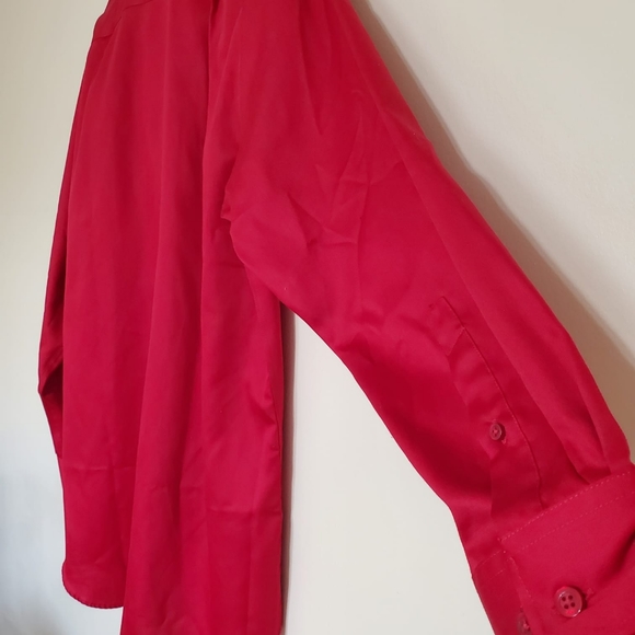 NWOT Bellissimo Men's Dress Shirt - Red 16R 32/33 - Picture 3 of 8